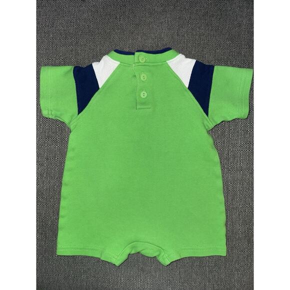2006 Y2K Nick Jr Blue's Clues Green Embroidered Romper 6-9 Months - Picture 2 of 3